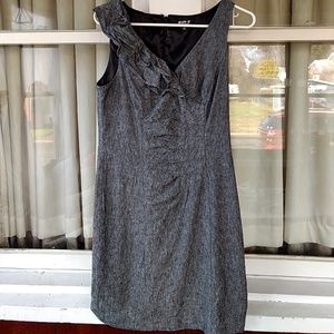 ❤Grey ruffle dress